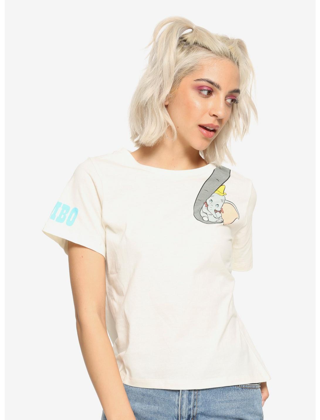 Disney Dumbo Trunk Girls Crop T-Shirt, MULTI, hi-res