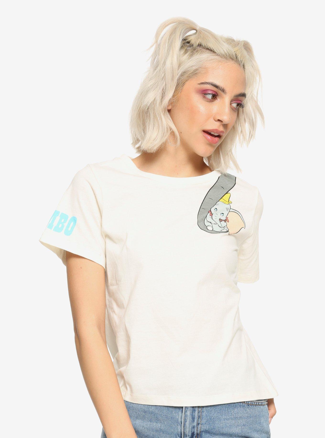 Disney Dumbo Trunk Girls Crop T-Shirt, MULTI, hi-res