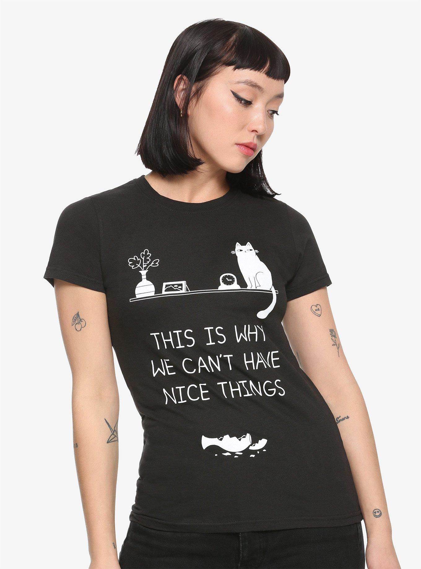 This Is Why We Can't Have Nice Things Girls T-Shirt By Obinsun, WHITE, hi-res