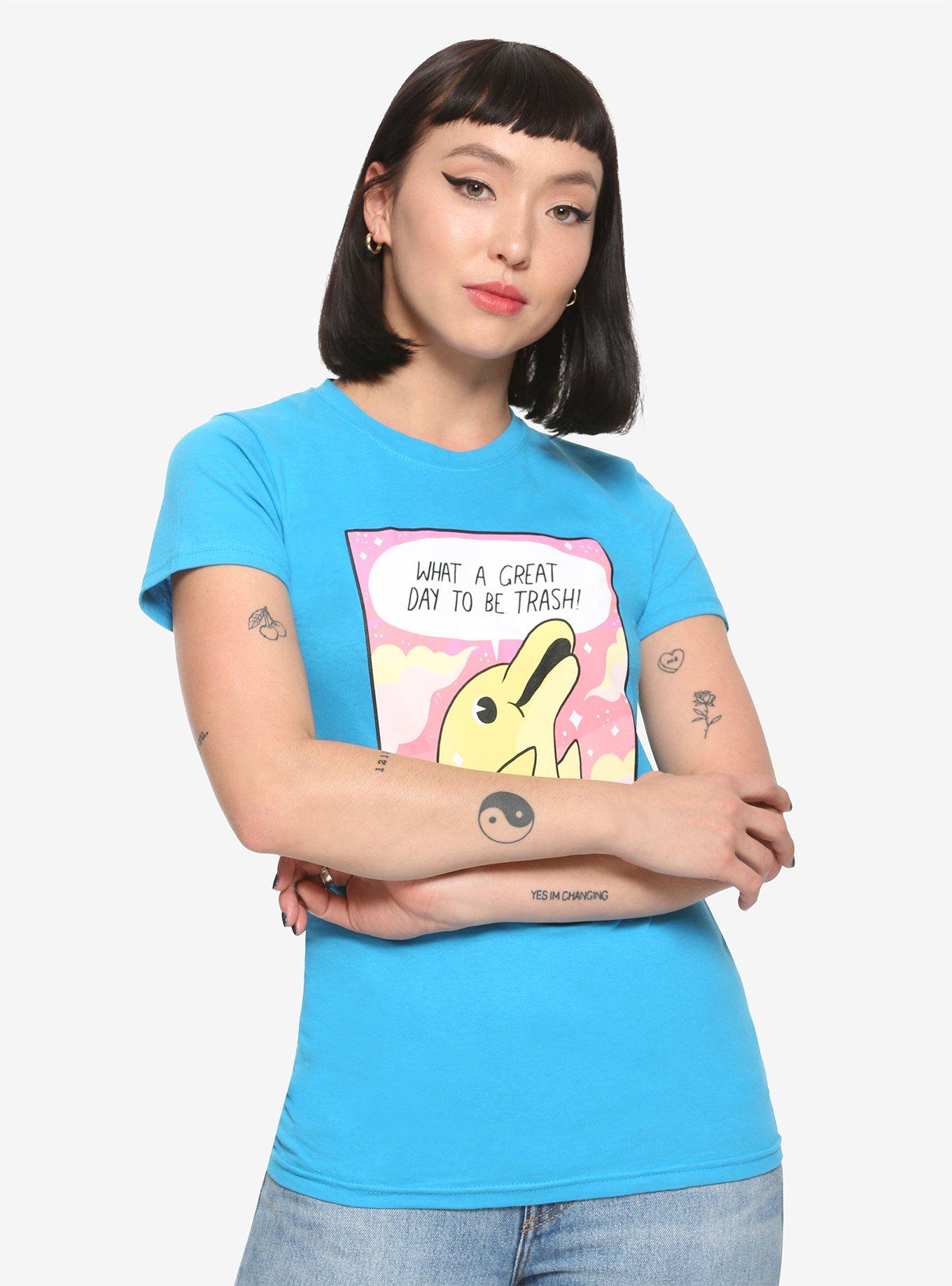 Dolphin Great Day To Be Trash Girls T-Shirt By Time Cowboy, MULTI, hi-res