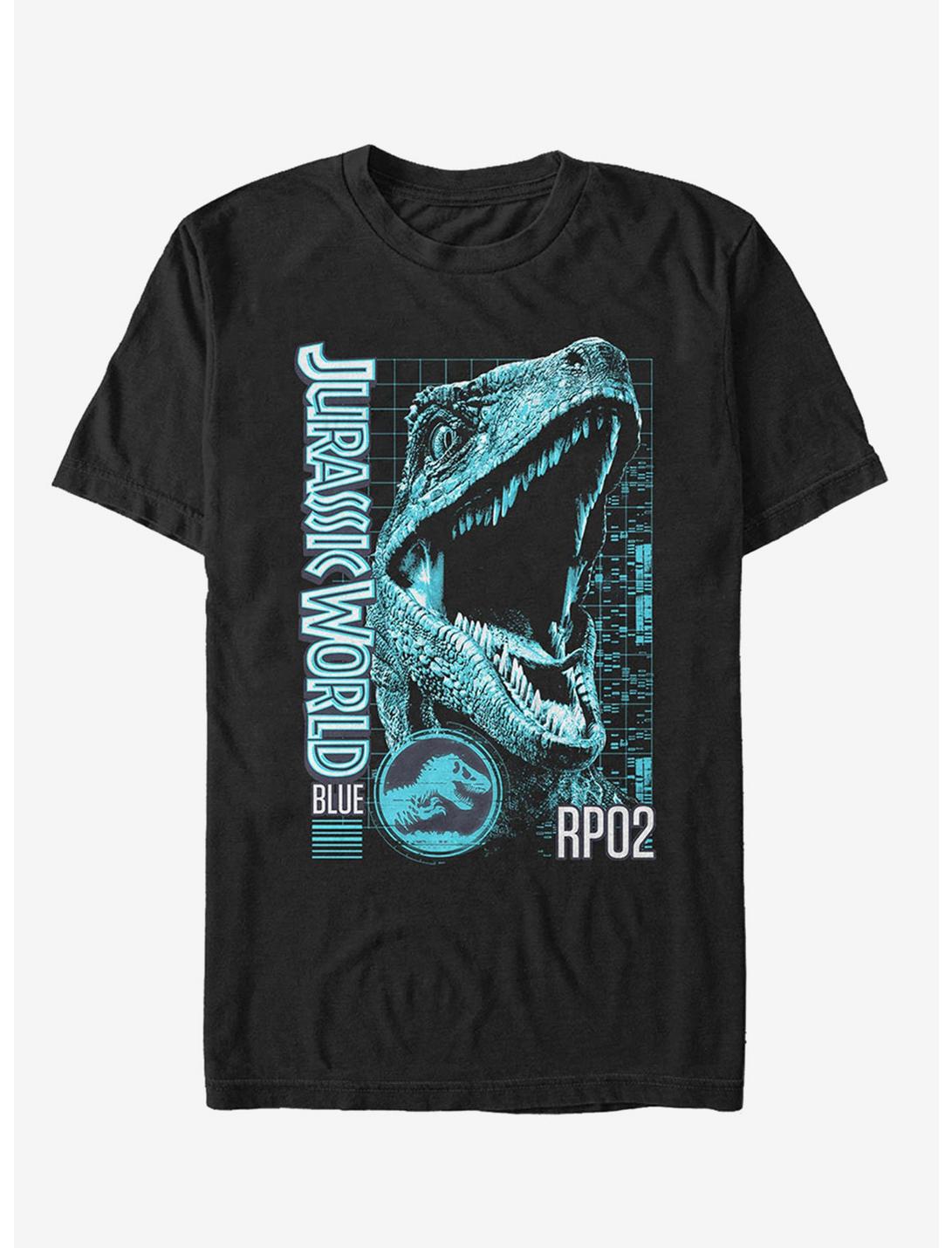 Jurassic World Fallen Kingdom Blue Portrait T-Shirt, BLACK, hi-res