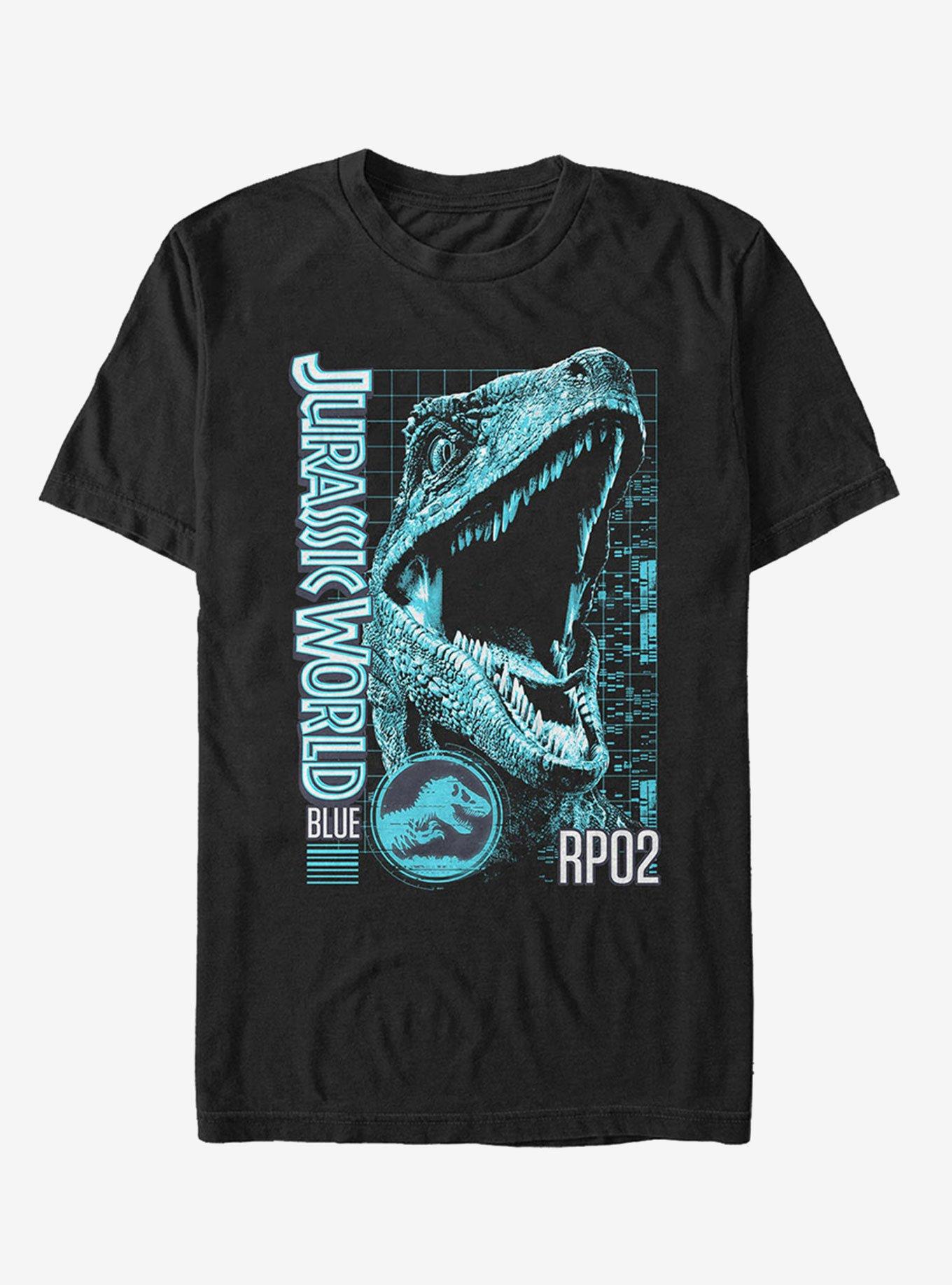 Jurassic World Fallen Kingdom Blue Portrait T-Shirt, , hi-res
