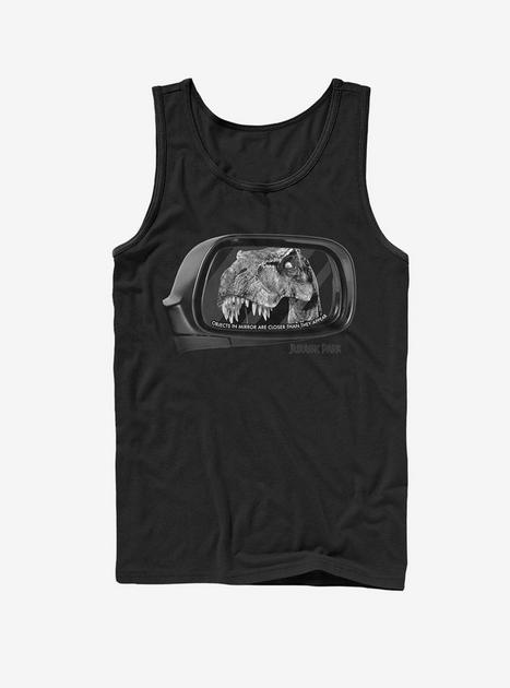 T. Rex in Rearview Mirror Tank - BLACK | Hot Topic