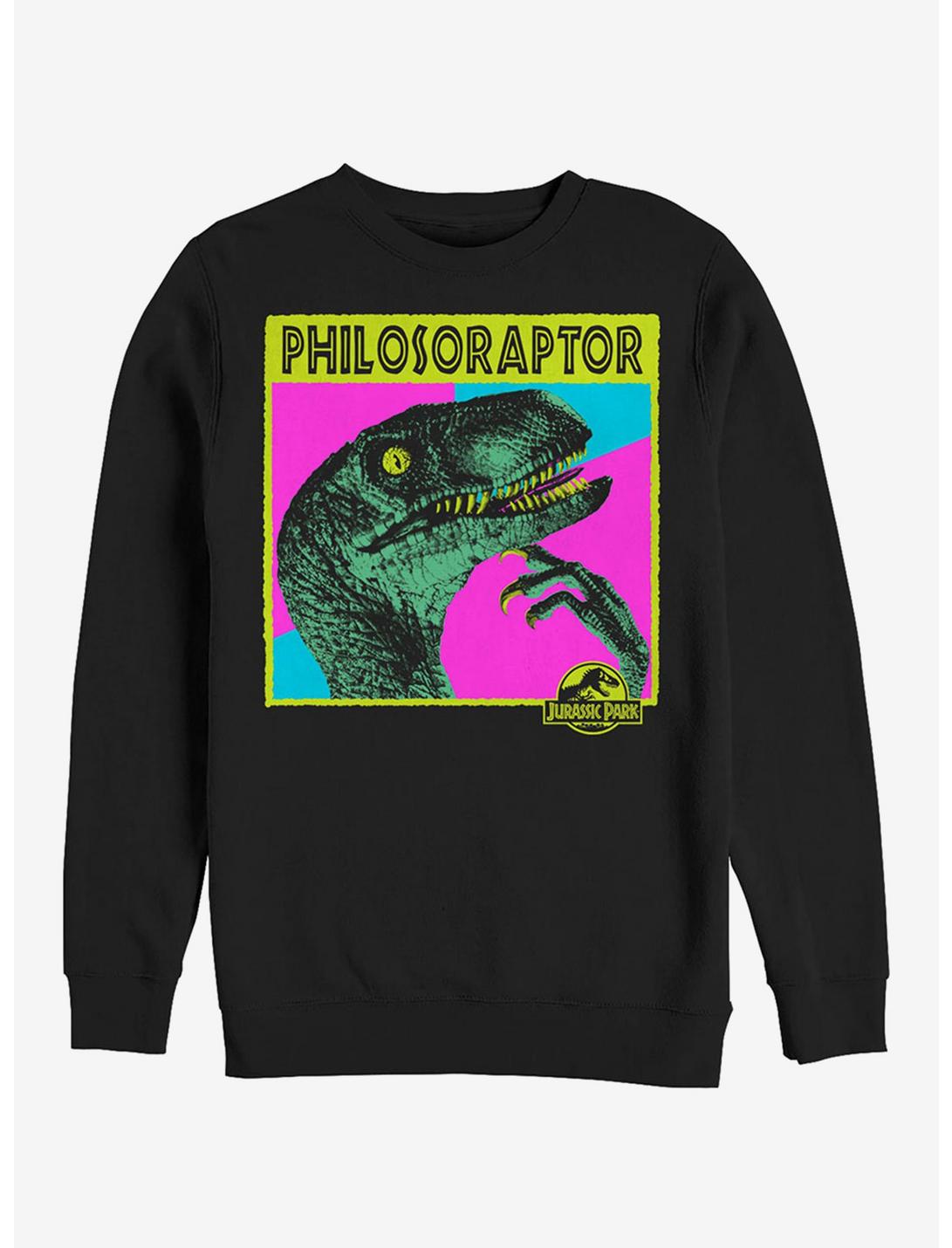Philosoraptor Sweatshirt, BLACK, hi-res