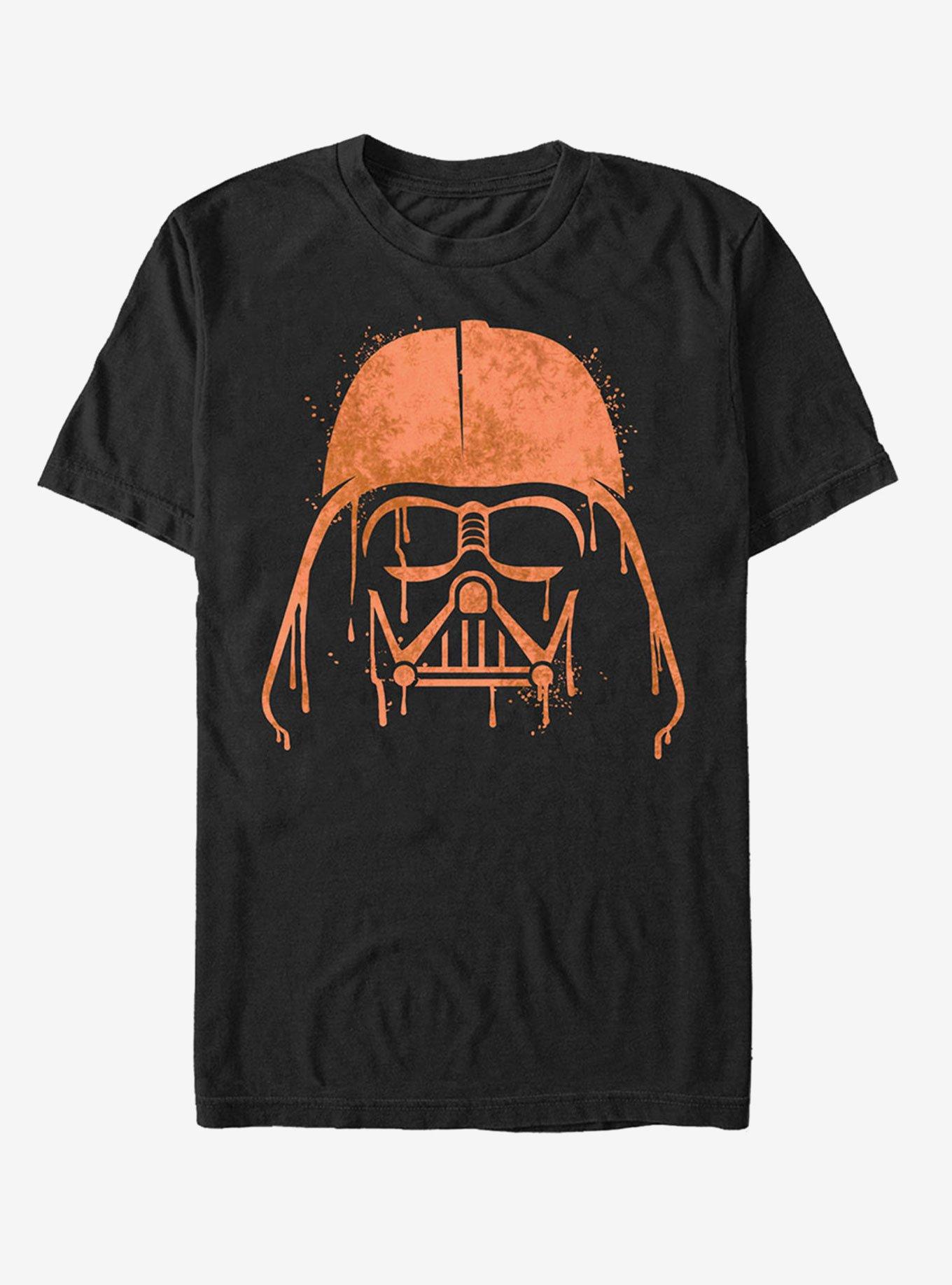Halloween Vader Helmet Spray-Paint T-Shirt, BLACK, hi-res