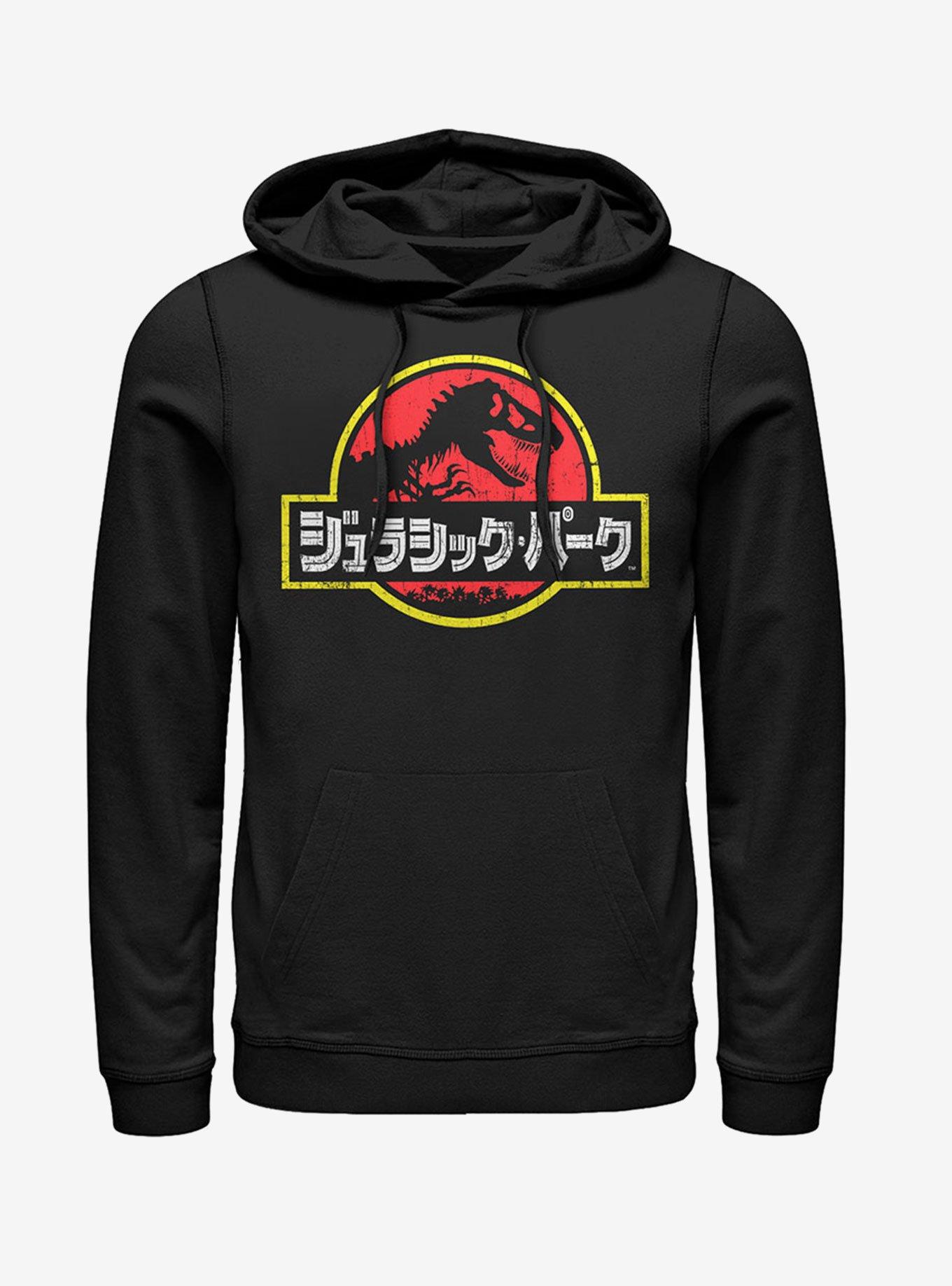 Japanese Text Logo Hoodie, BLACK, hi-res