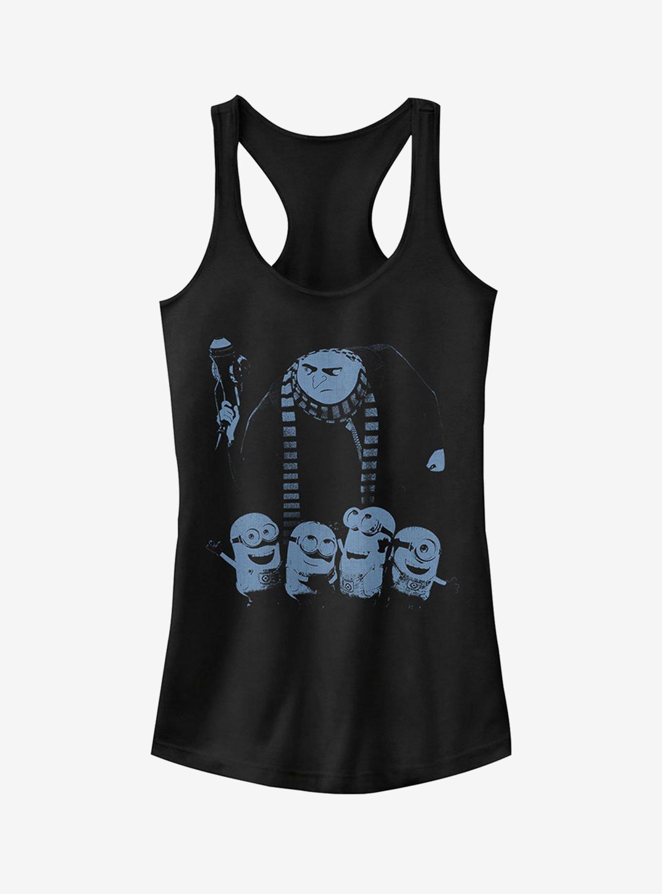 Gru Minion Shot Girls Tank, BLACK, hi-res