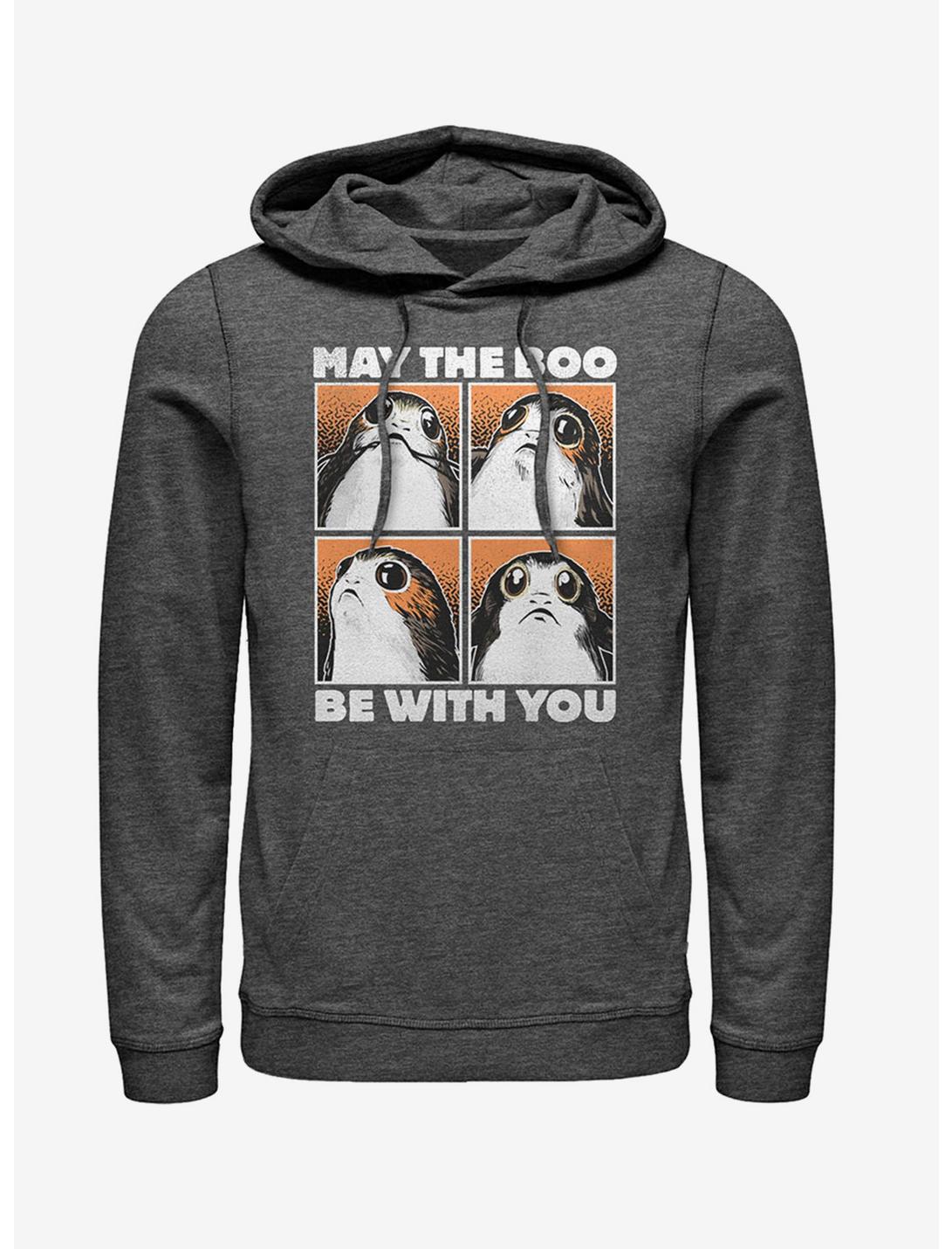 Halloween Porg Boo With You Hoodie, CHAR HTR, hi-res