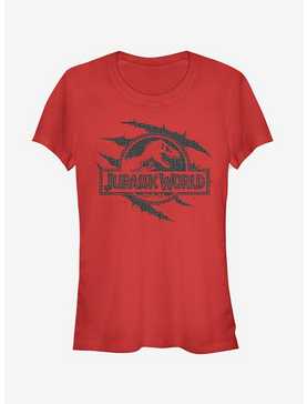 Jurassic World Fallen Kingdom Logo Scales Slash Girls T-Shirt, , hi-res