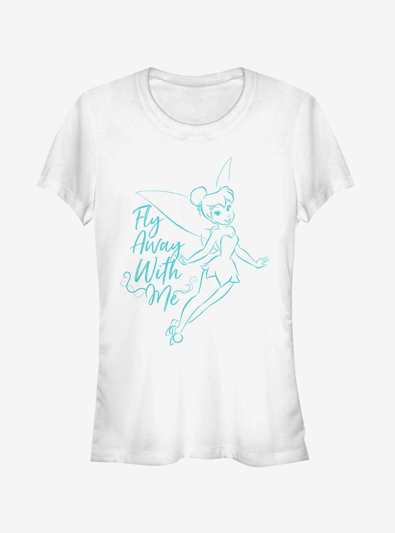 Disney Tinker Bell Fly Away Girls T-Shirt, WHITE, hi-res