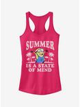 Minion Summer State of Mind Girls Tank, RASPBERRY, hi-res