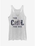 Minions Too Cool for You Girls Tank, WHITE HTR, hi-res