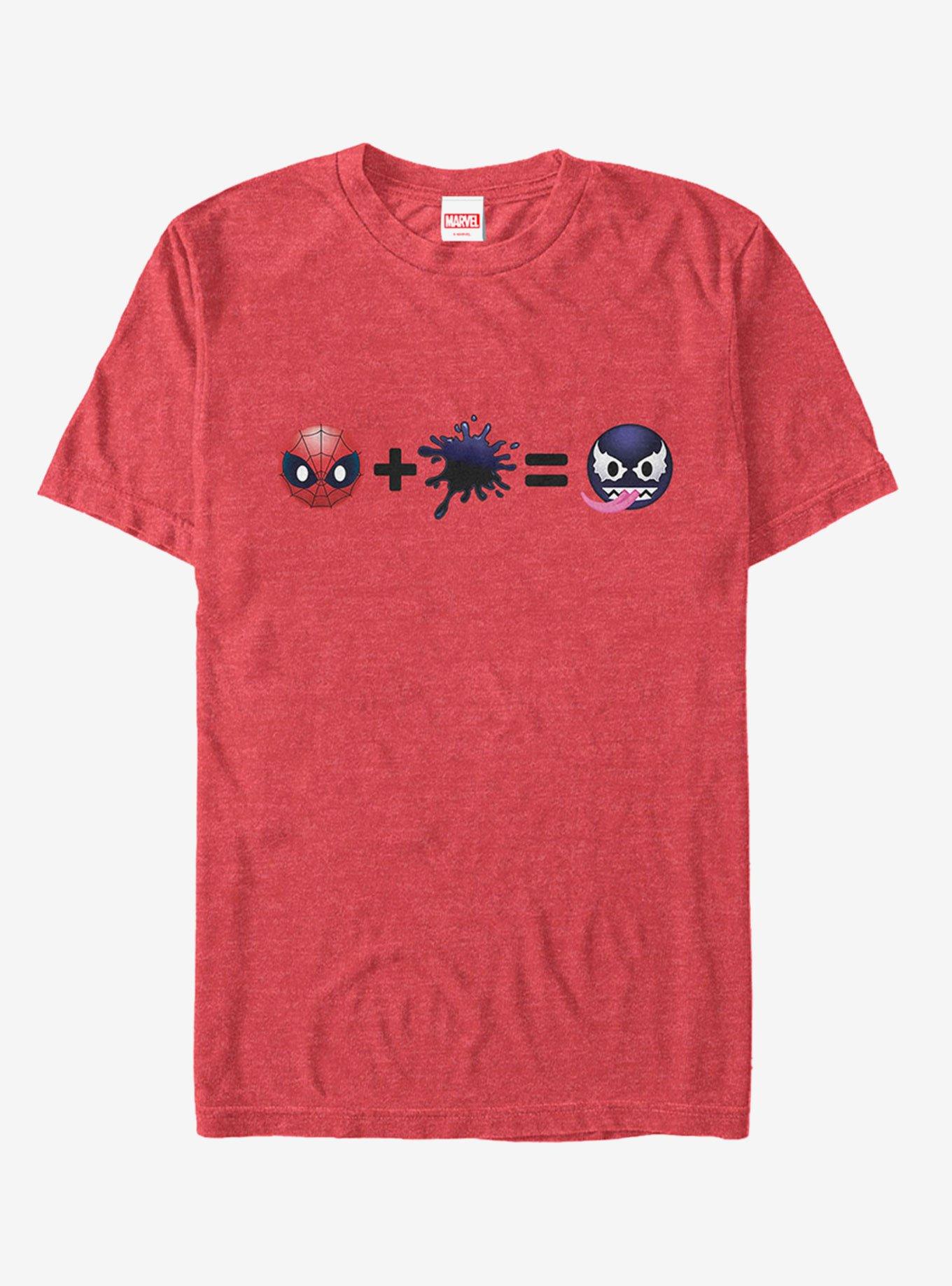 Marvel Spider-Man Venom Emoji Math T-Shirt, RED HTR, hi-res