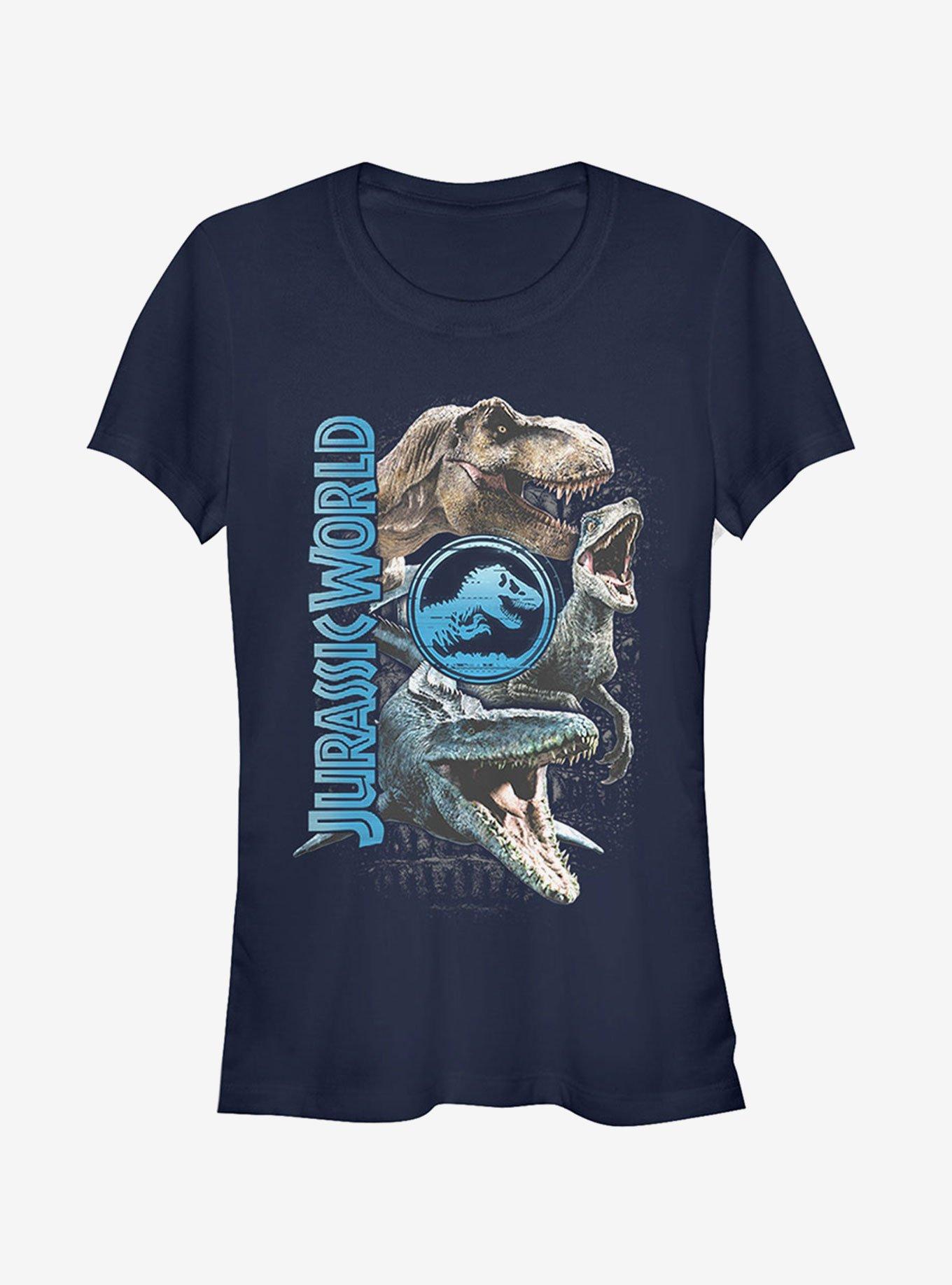 Jurassic World Fallen Kingdom Dinosaur Montage Girls T-Shirt, , hi-res