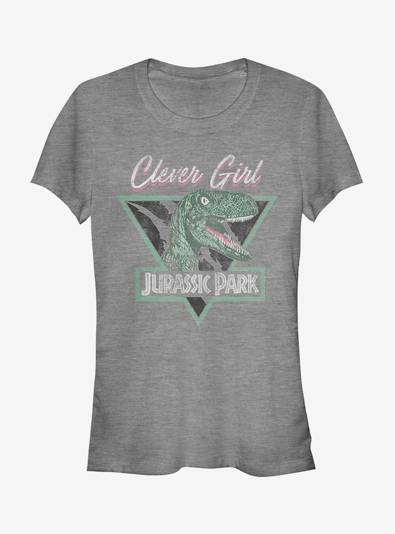 Jurassic Park Retro Clever Girl Triangle Girls T-Shirt, , hi-res