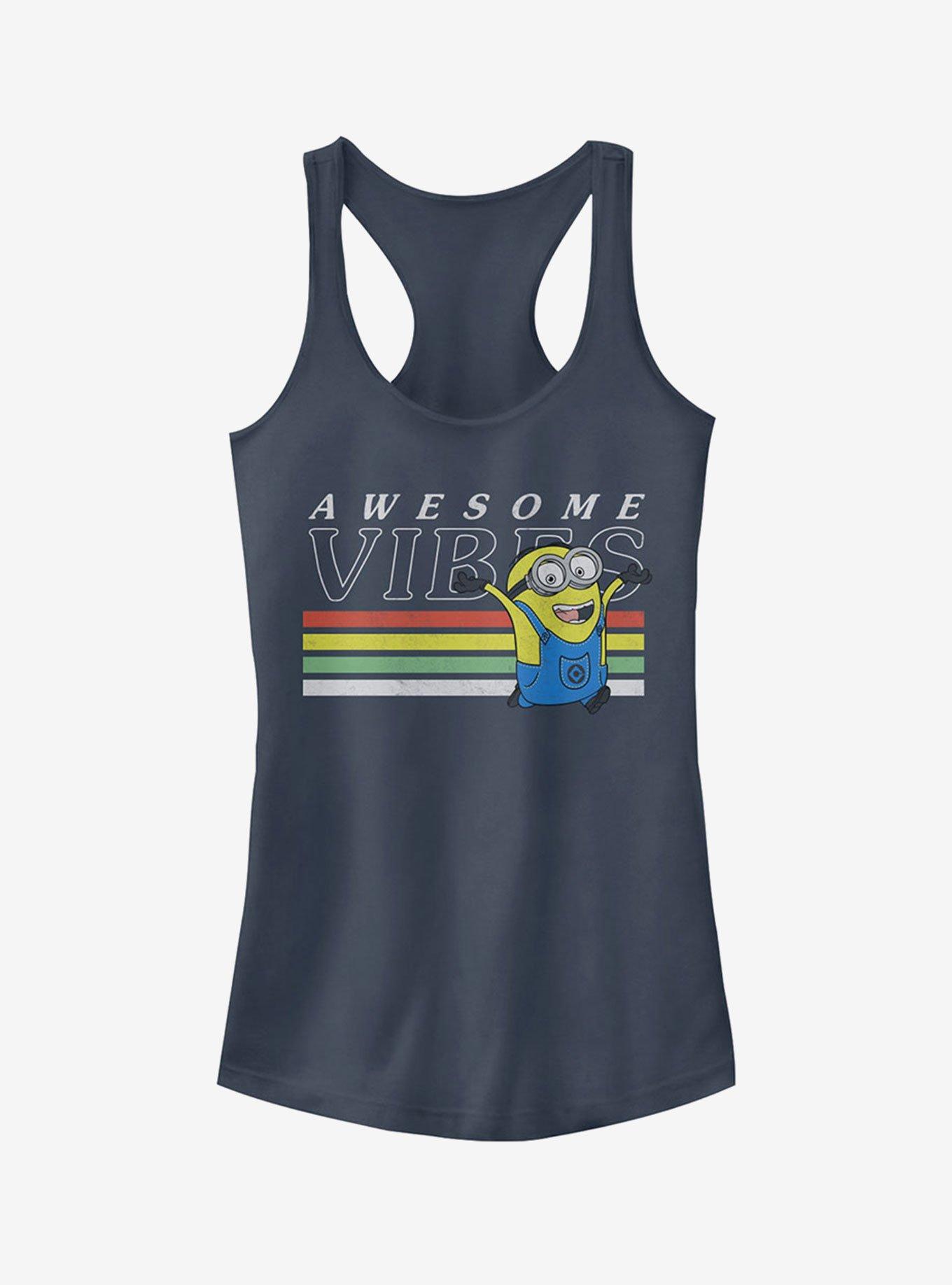 Minion Rainbow Vibes Girls Tank, INDIGO, hi-res