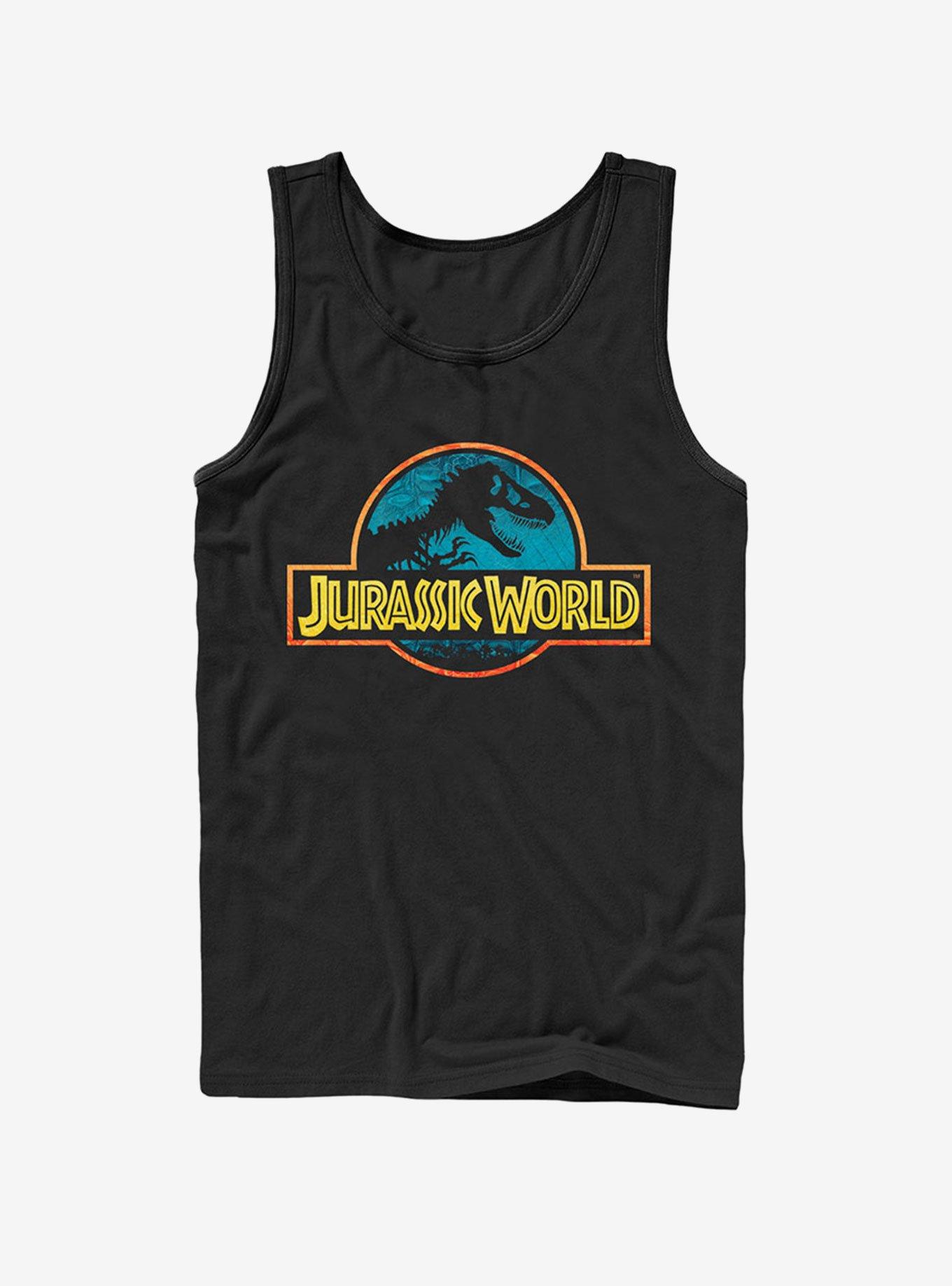 Color Outline Logo Tank, BLACK, hi-res