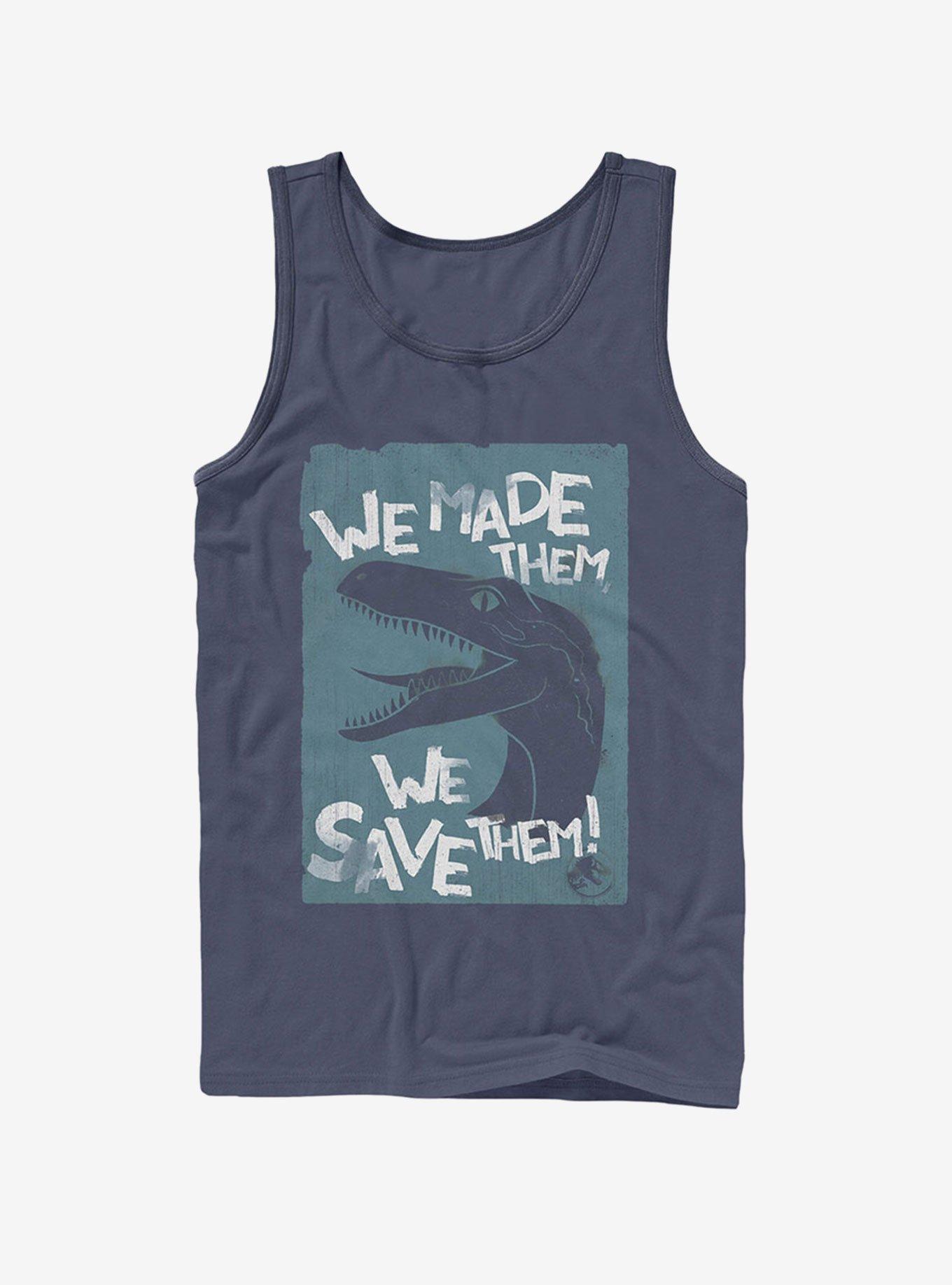 Jurassic World Fallen Kingdom We Save Them Tank, NAVY, hi-res