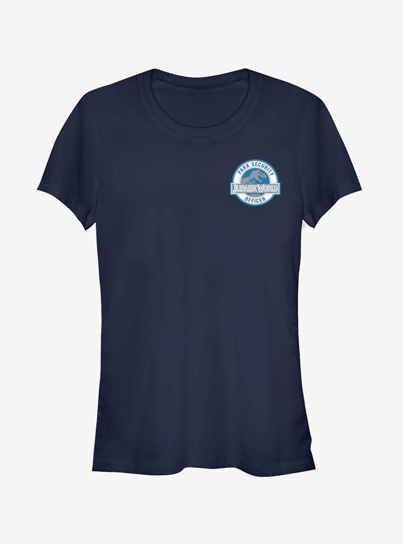 Park Security Badge Girls T-Shirt, NAVY, hi-res