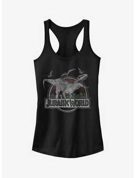 T. Rex and Pterodactyls Girls Tank, , hi-res