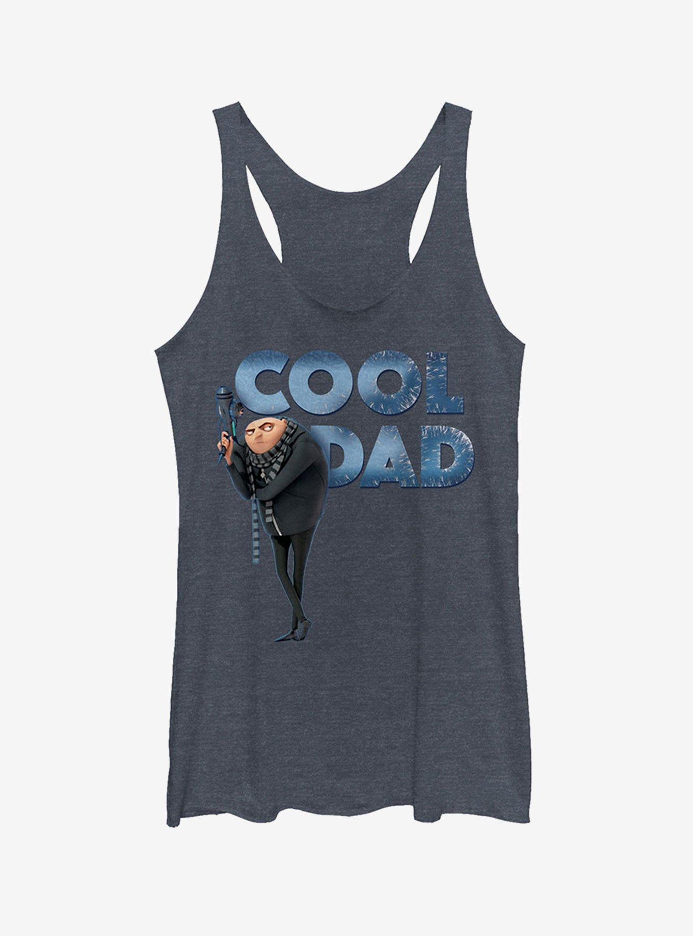 Gru Cool Dad Girls Tank, NAVY HTR, hi-res