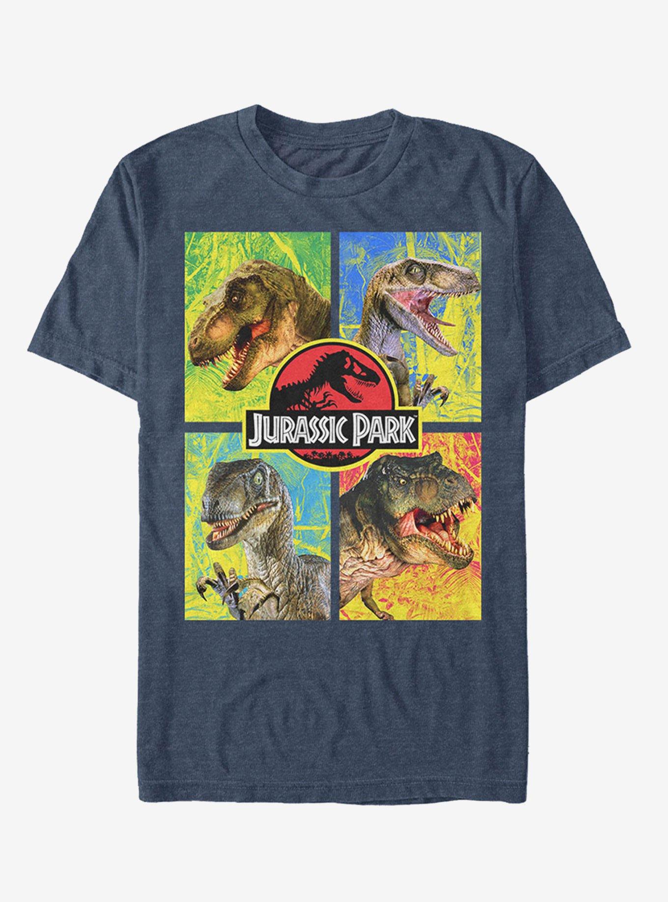 T. Rex and Velociraptor T-Shirt, , hi-res