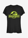 Retro T. Rex Logo Girls T-Shirt, BLACK, hi-res