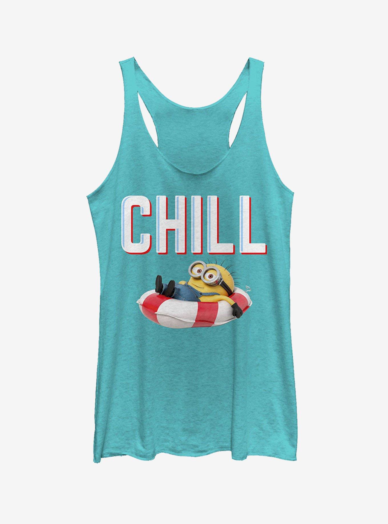 Minions Chill Floatie Girls Tank, TAHI BLUE, hi-res