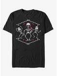 Halloween Vader Skeleton Dance T-Shirt, BLACK, hi-res