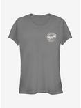 Jurassic World Fallen Kingdom Skeleton Badge Girls T-Shirt, CHARCOAL, hi-res