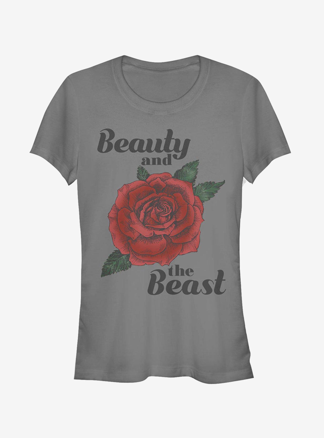 Disney Red Rose Girls T-Shirt, CHARCOAL, hi-res