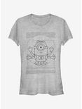 Minion da Vinci Man Girls T-Shirt, ATH HTR, hi-res
