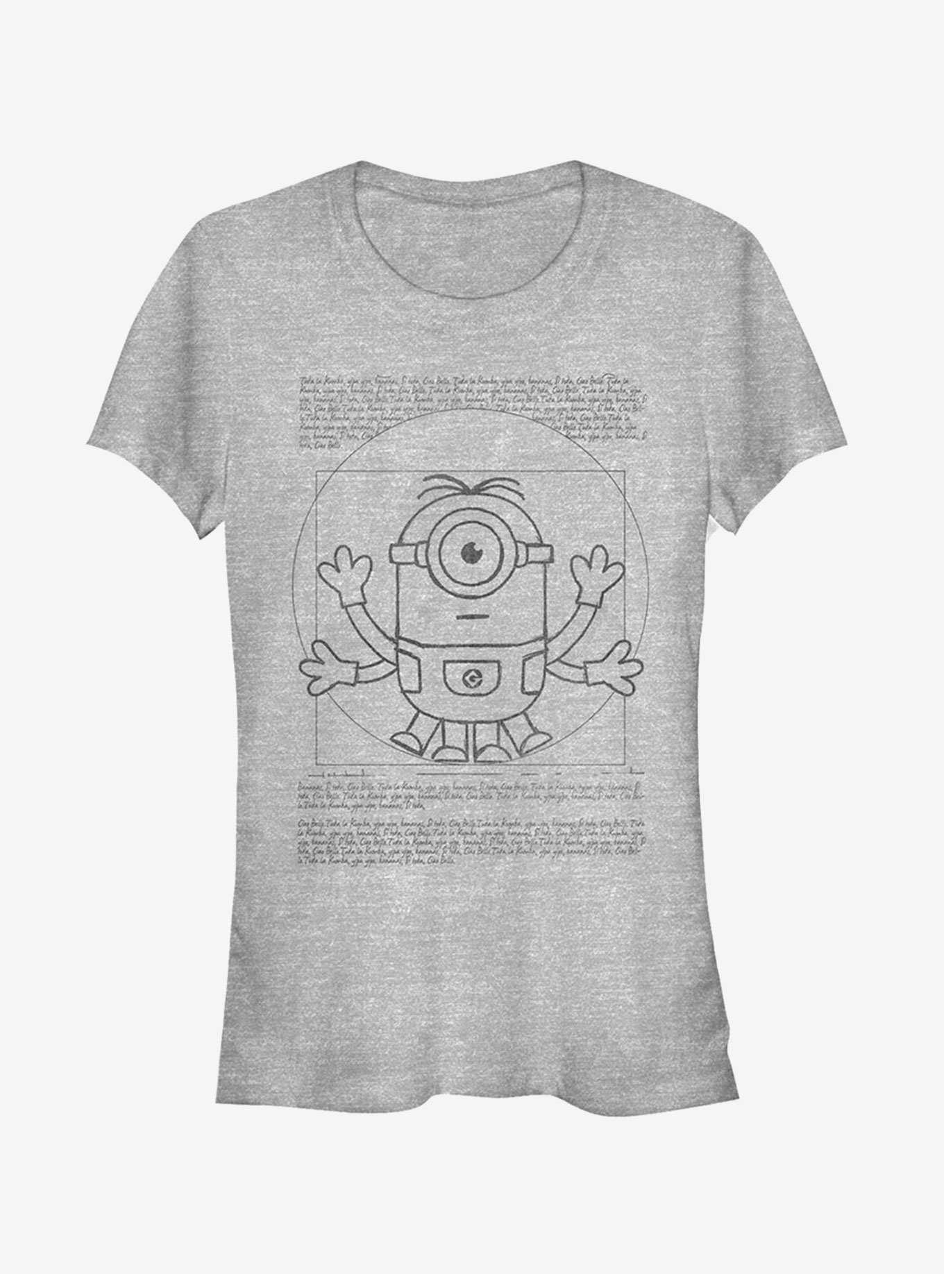 Minion da Vinci Man Girls T-Shirt, , hi-res
