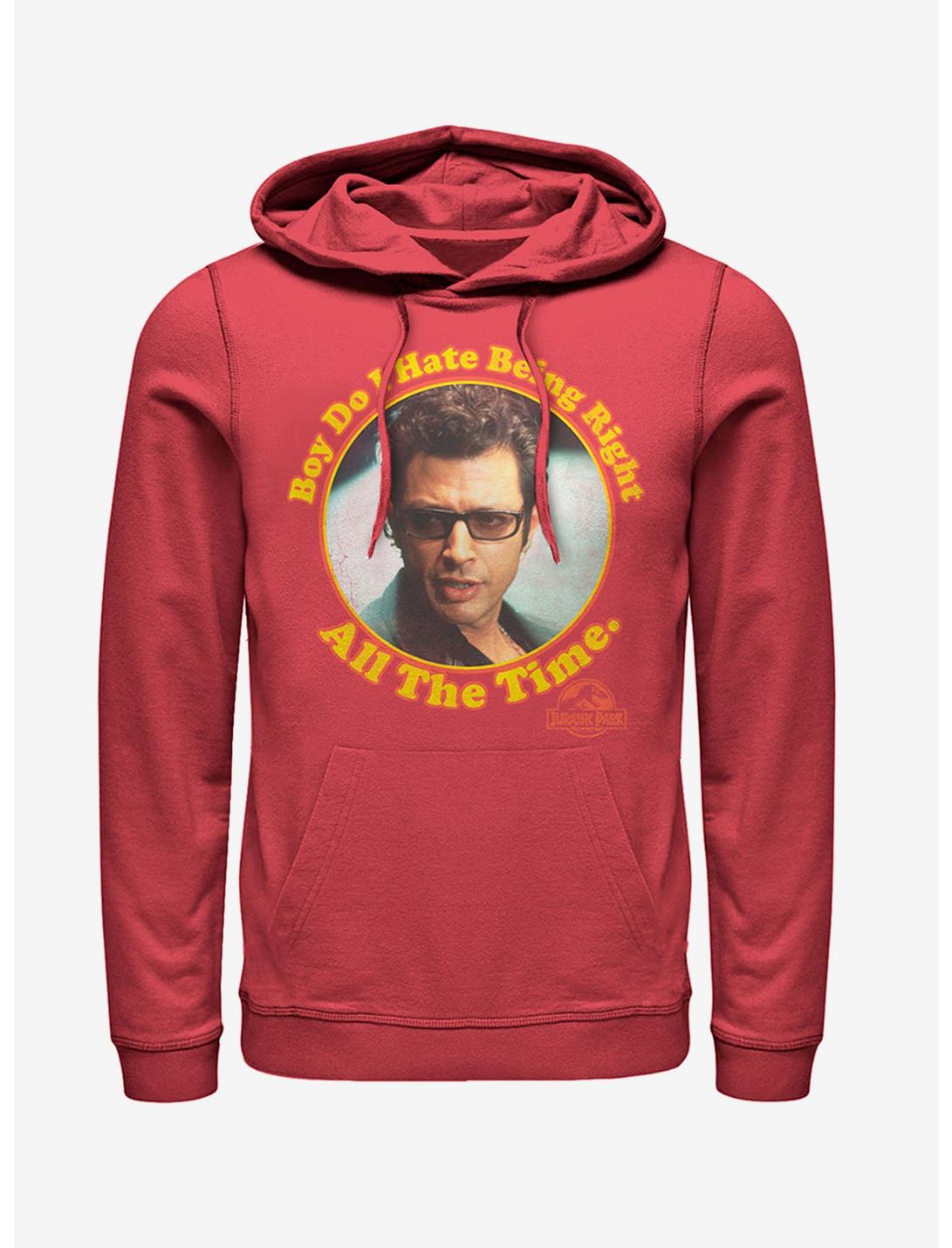 Dr. Malcolm Right all the Time Hoodie, RED, hi-res