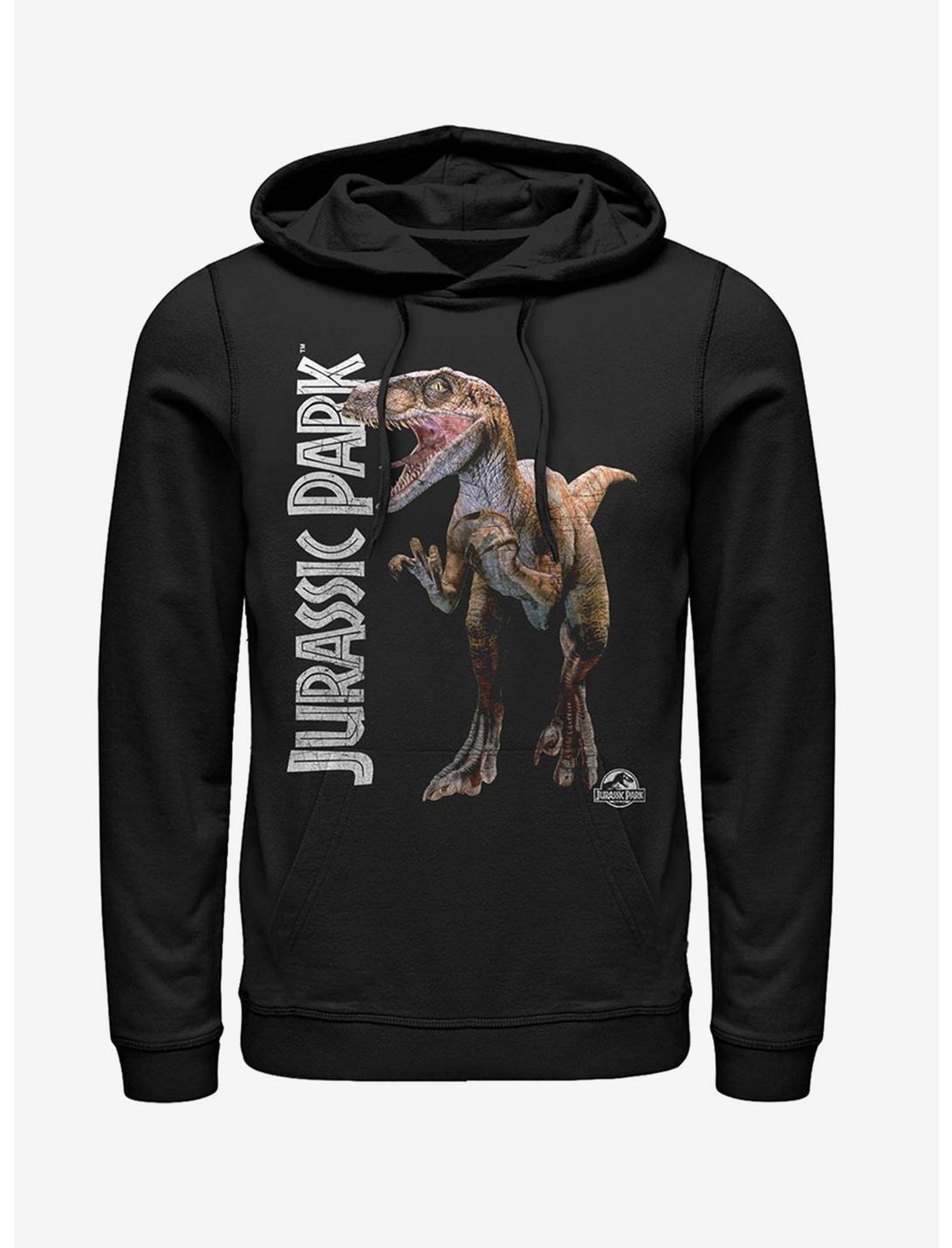 Velociraptor Logo Hoodie, BLACK, hi-res
