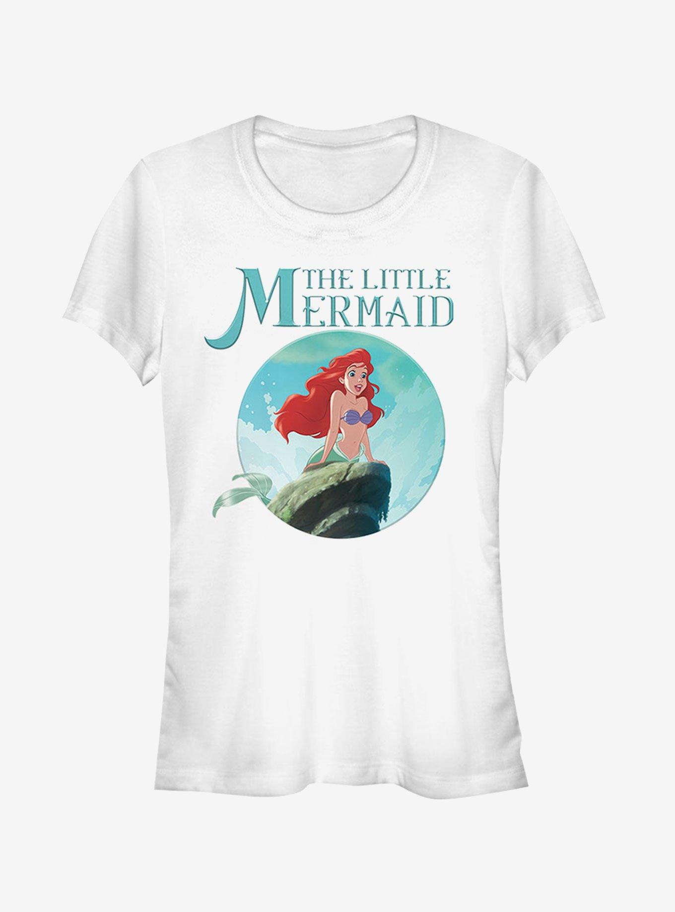 Disney The Little Mermaid Ariel Iconic Girls T-Shirt - WHITE