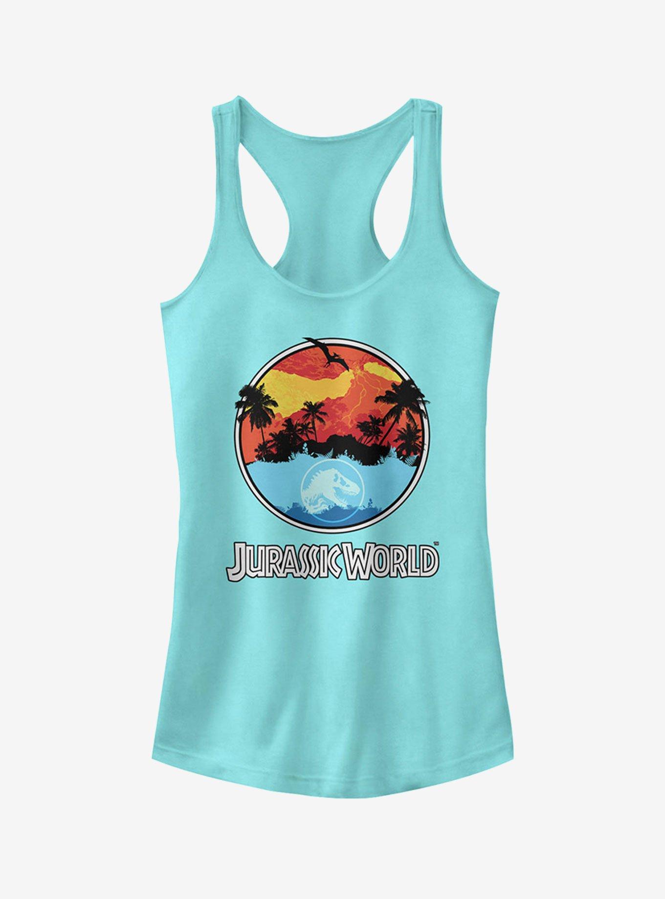 Jurassic World Fallen Kingdom Apocalypse Logo Girls Tank, CANCUN, hi-res