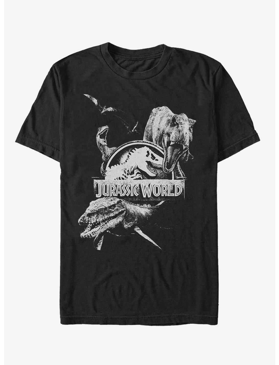 Jurassic World Fallen Kingdom Logo Attack T-Shirt, BLACK, hi-res