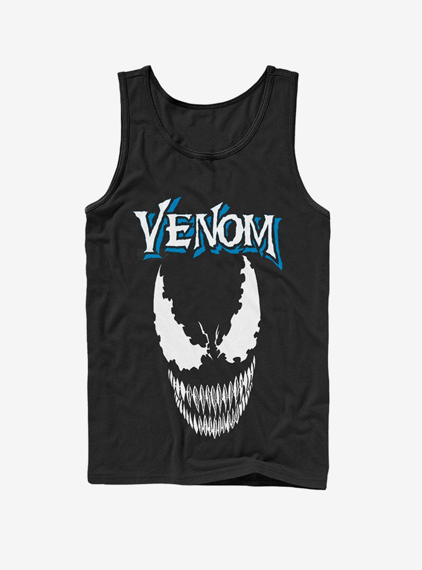 Marvel Venom Face Logo Tank, BLACK, hi-res