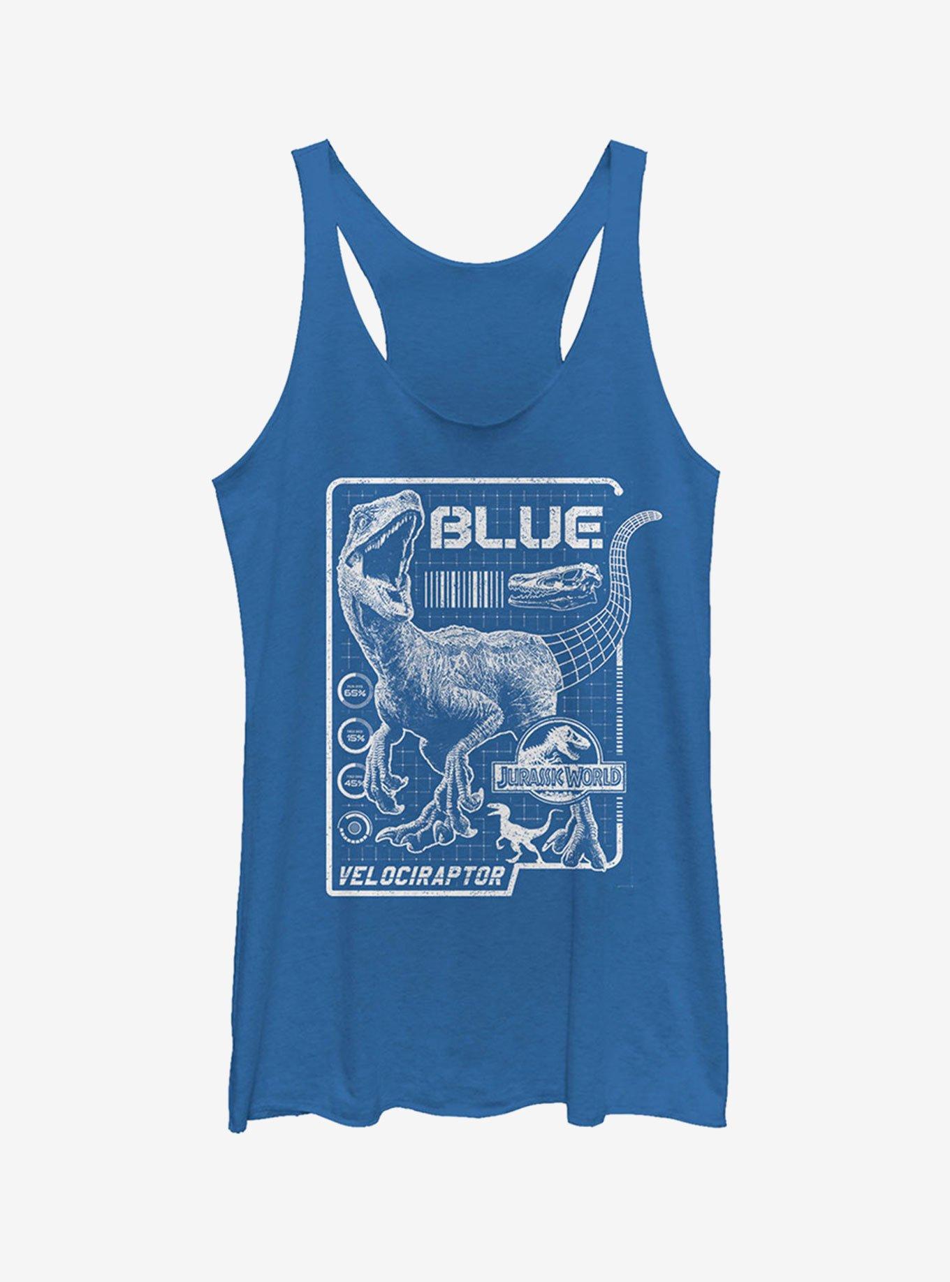 Jurassic World Fallen Kingdom Blue Details Girls Tank, ROY HTR, hi-res