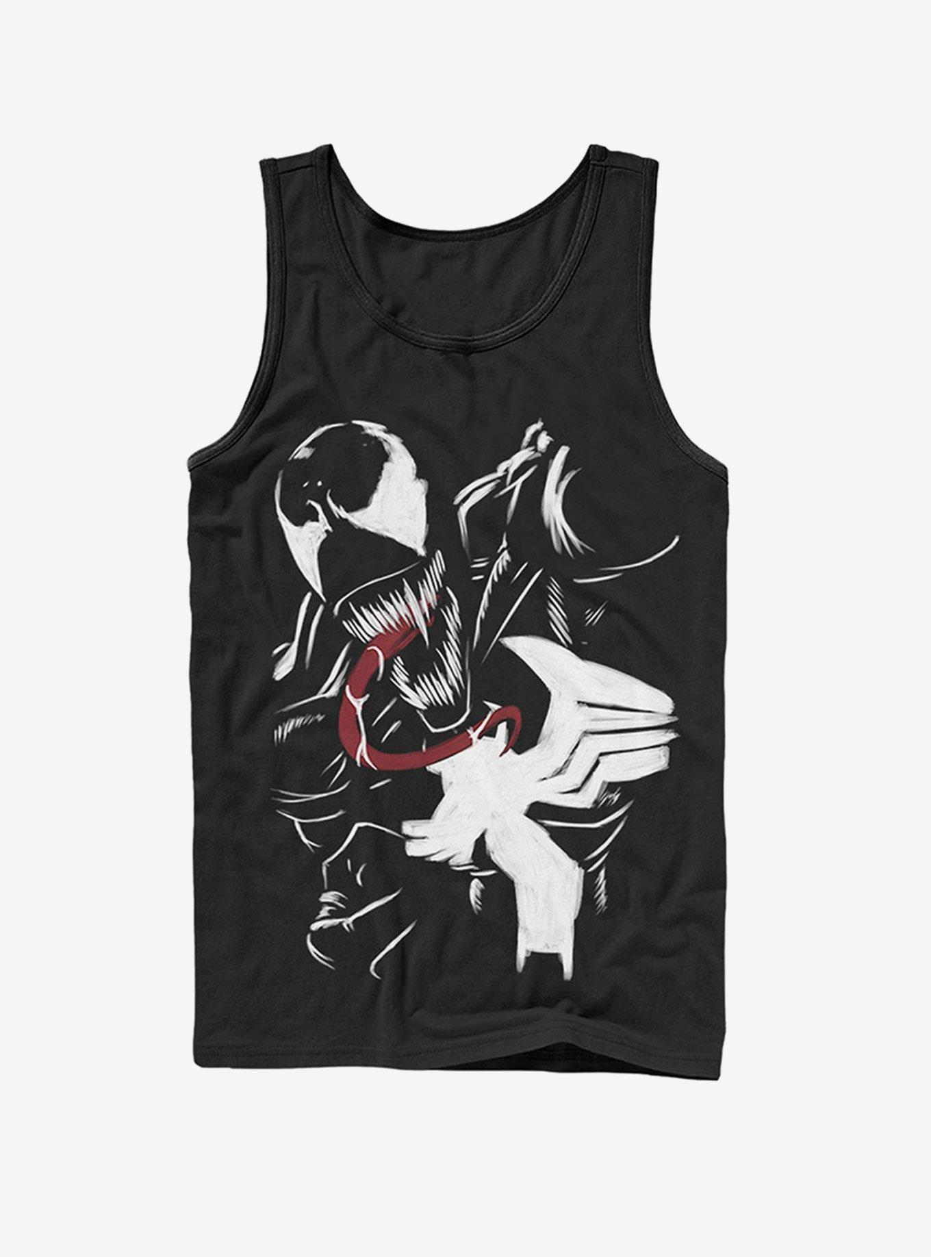 Marvel Venom Paint Print Tank, BLACK, hi-res