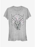 Jurassic World Fallen Kingdom Artistic Triceratops Girls T-Shirt, ATH HTR, hi-res