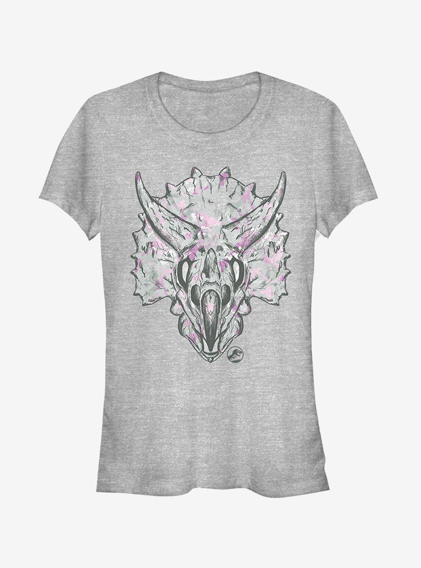 Jurassic World Fallen Kingdom Artistic Triceratops Girls T-Shirt, ATH HTR, hi-res