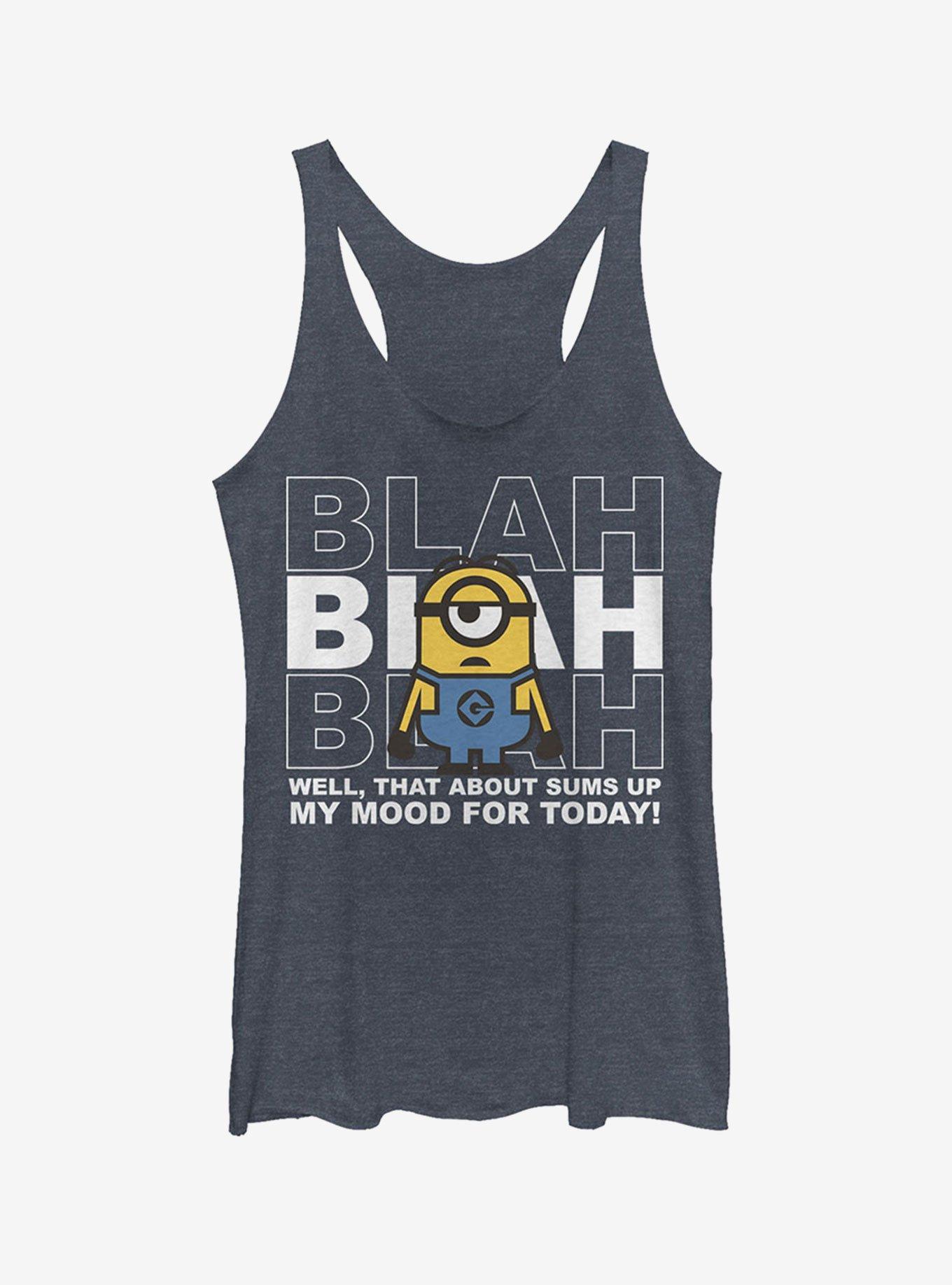 Minion Blah Mood Today Girls Tank, , hi-res