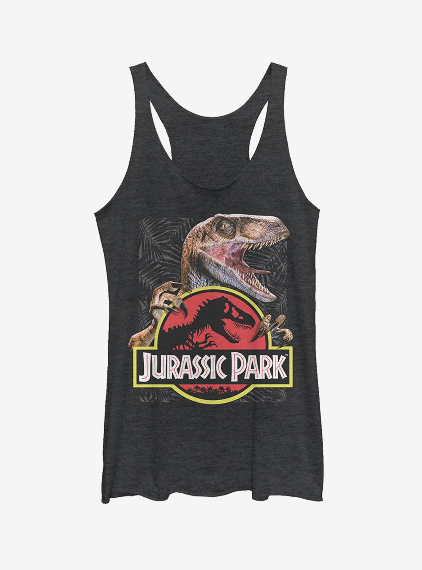 Velociraptor Hooked On Logo Girls Tank, BLK HTR, hi-res