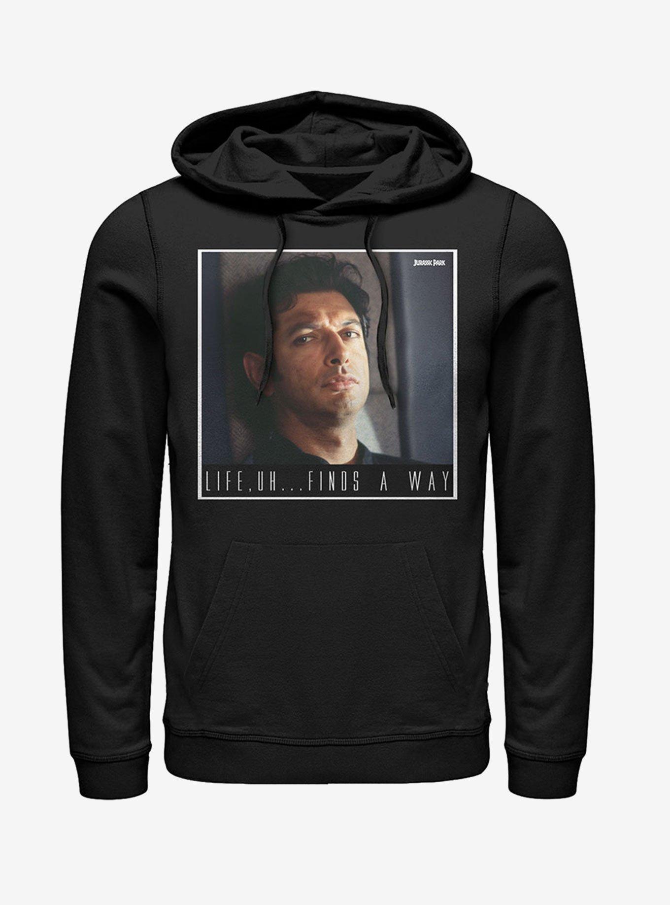 Dr. Malcolm Life Uh Finds Way Hoodie, BLACK, hi-res