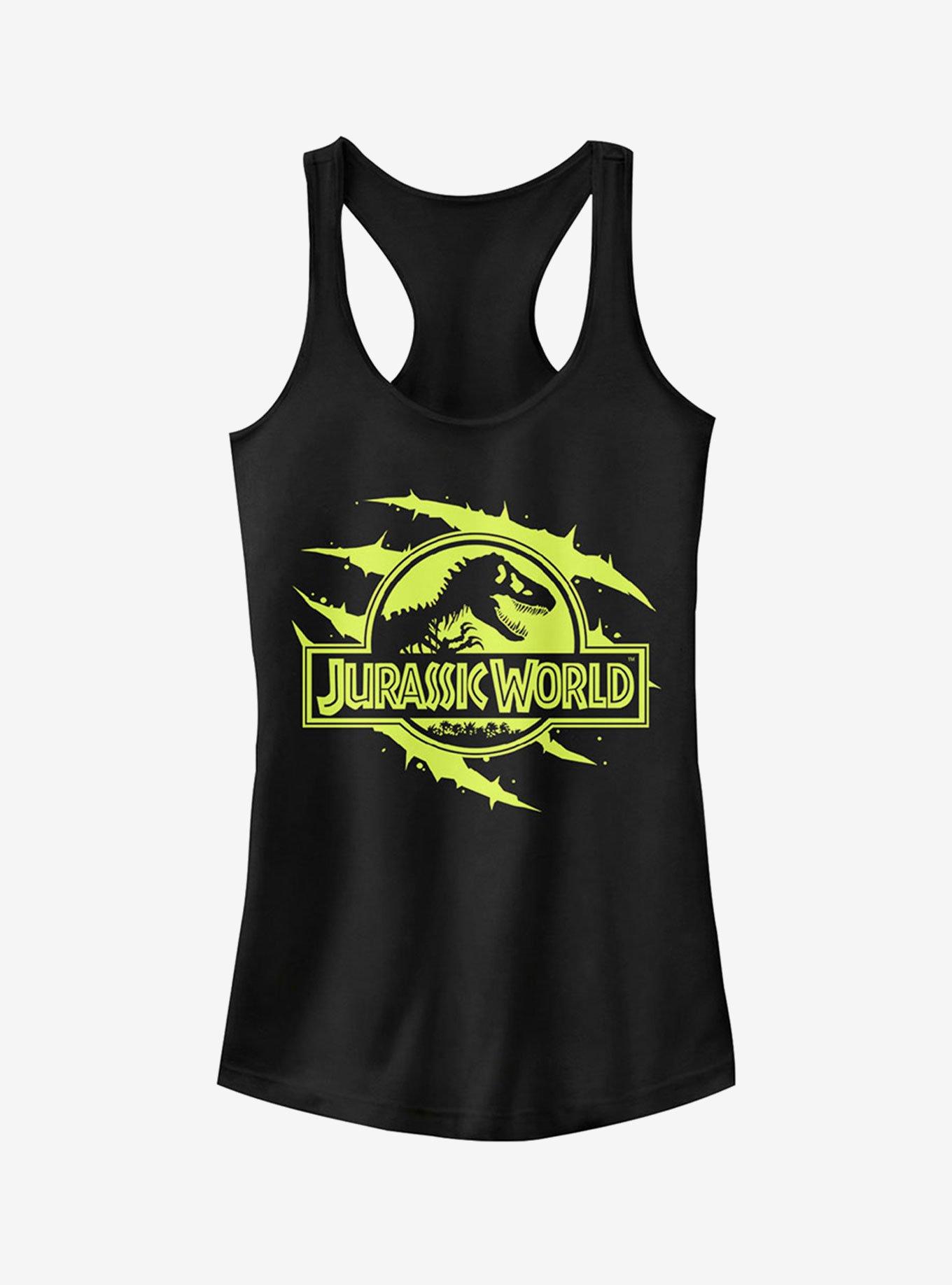 Logo Claw Marks Girls Tank, BLACK, hi-res