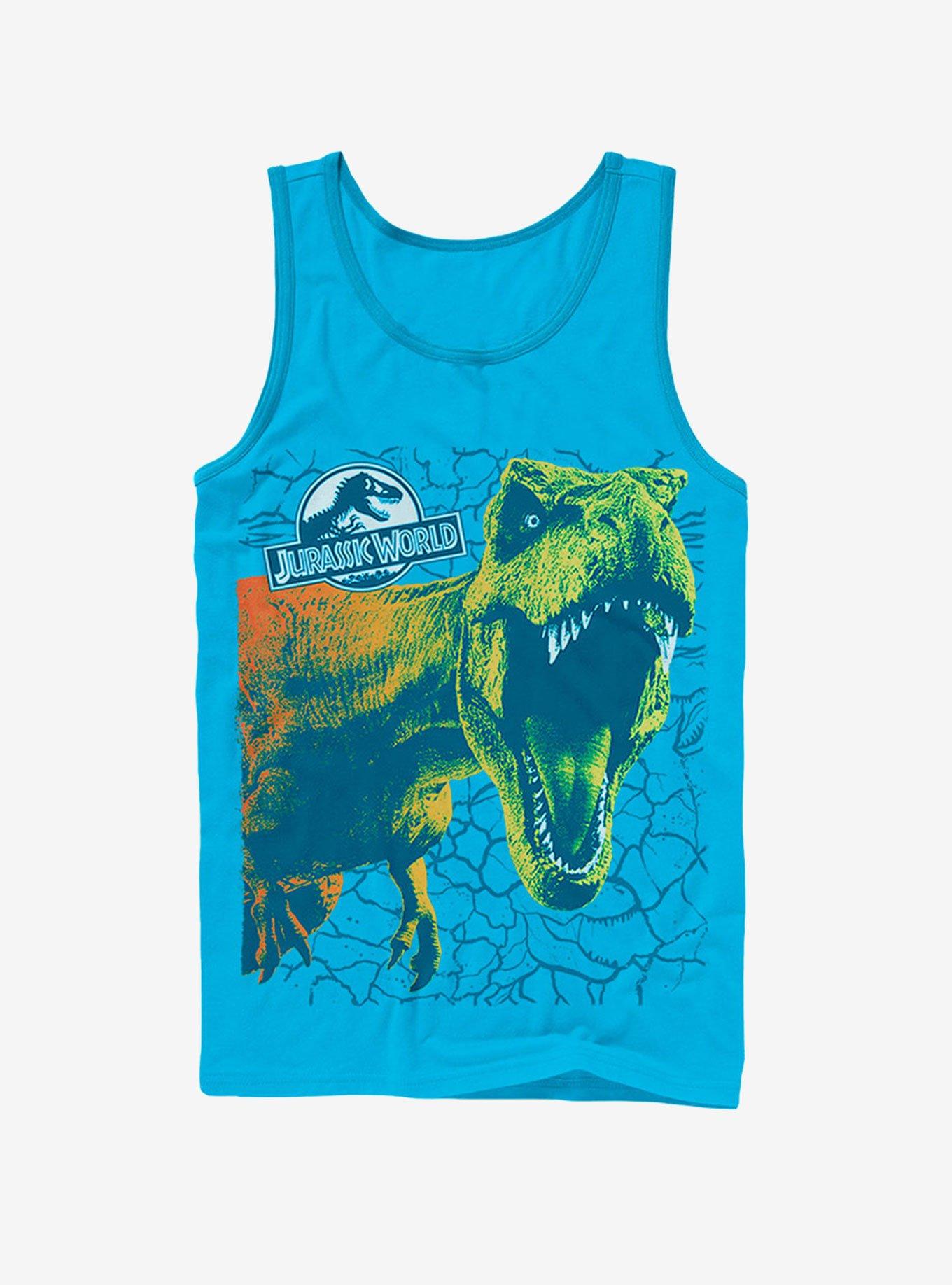 Jurassic World Fallen Kingdom Sharp Teeth Crack Tank, TURQ, hi-res