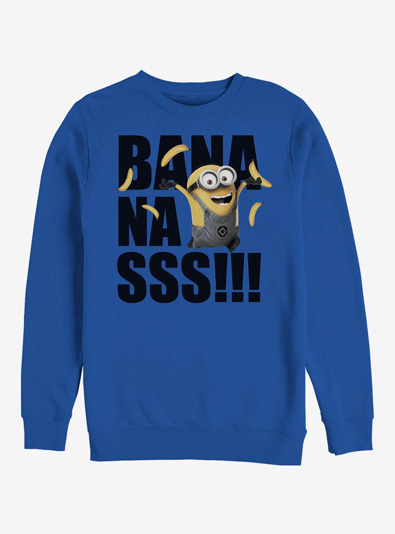 Minion Bananas Forever Sweatshirt, ROYAL, hi-res