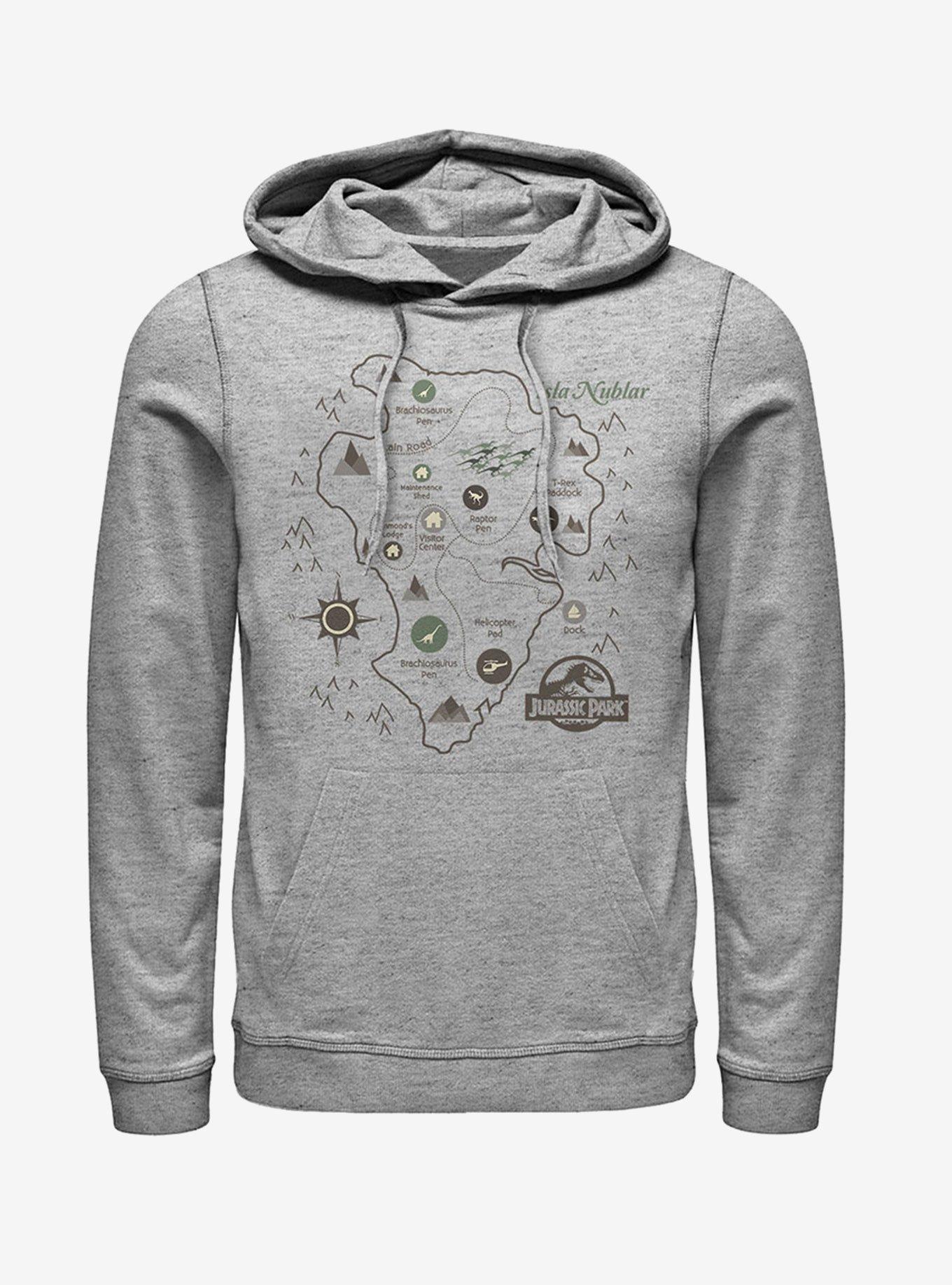 Isla Nublar Map Hoodie